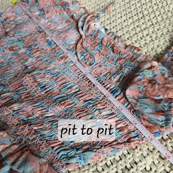 En Saison | Small | Adelina Smocked Floral Tiered Midi Dress - Picture 13 of 14